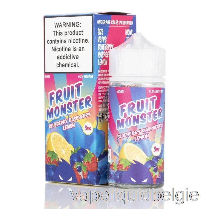 Vape Smaken Bosbes Framboos Citroen - Fruitmonster - 100ml 6mg